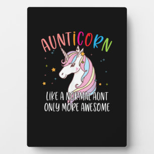 Süße Einhorn-Tante Einhorn Wie Eine Normale Tante  Fotoplatte