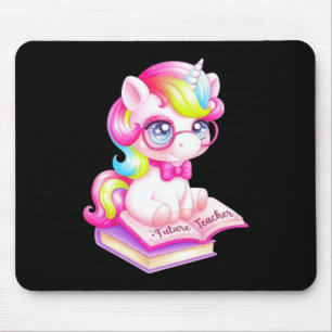 Süße Einhorn-Zukunftslehrerin Klassenzimmer Mousepad