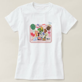 Süße Einkaufskorbtasche im ästhetischen Stil | Coz T-Shirt