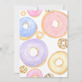 Süße Einladung, eine Donut-Party Einladung (Rückseite)