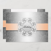 süße Einladung zum 16. Geburtstag (Vorne/Hinten)