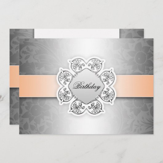 süße Einladung zum 16. Geburtstag (Vorne/Hinten)