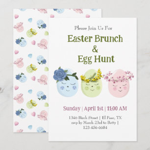 Süße Einladung zur Ostersonntags-Brunch-Ostereiers