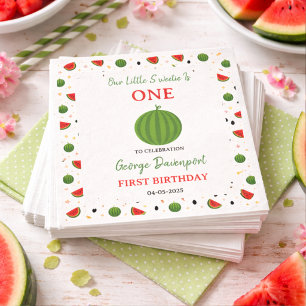 Süße Eins in einer Wassermelone Wassermelone 1. Ge Serviette