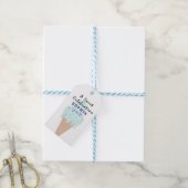 Süße Eis-Geburtstags  Geschenkanhänger (Mit Garn)
