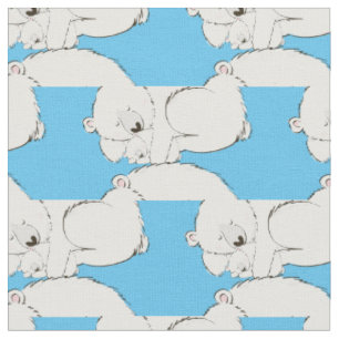 Süße Eisbär-Babyzimmer-Dekoration Stoff