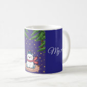 Süße Eisbär-Winter-Kaffeetasse Kaffeetasse (VorderseiteRechts)