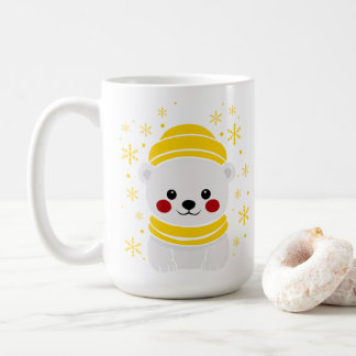Süße Eisbär-Wintermütze-Tasse Kaffeetasse