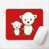 Süße Eisbären-Mauspad Mousepad (Mit Mouse)