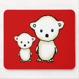 Süße Eisbären-Mauspad Mousepad