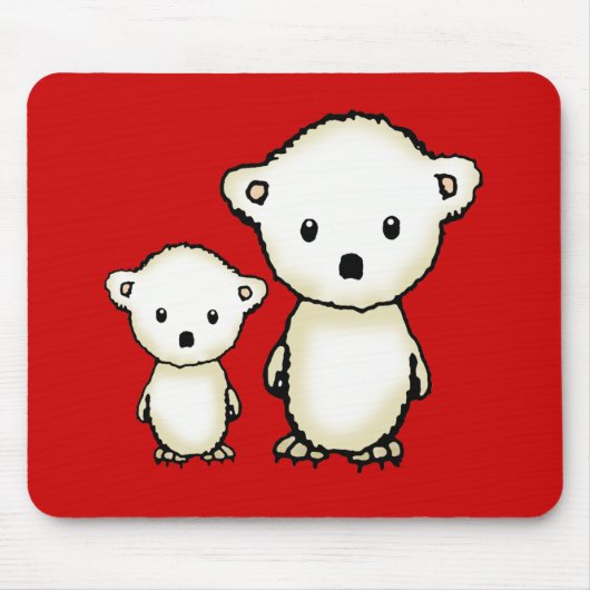 Süße Eisbären-Mauspad Mousepad (Vorne)