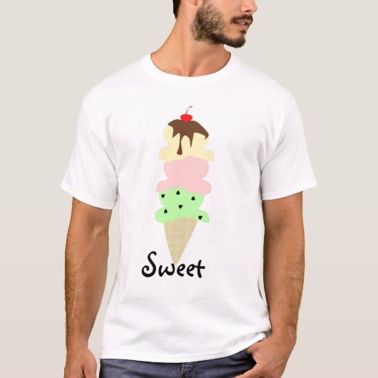 Süße Eiscreme T-Shirt (Vorderseite)