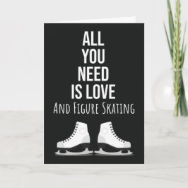 Süße Eiskunstlaufkarten Schlittschuhläufer Winters Karte