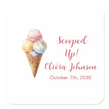 Süße Eisportionen Pastell-Junggesellinnenabschied