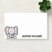 Süße Elefant Personalisierte Name Post-it Notizen (Büro)