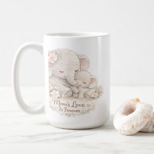 Süße Elefanten-Mutter-und-Baby-Tasse – Mamas Liebe Kaffeetasse