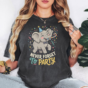 Süße Elefanten-Party-Feier T-Shirt