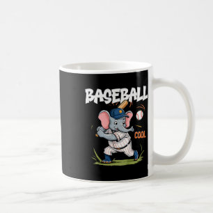 Süße Elefanten spielen Baseball für Jungen und Mäd Kaffeetasse
