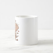 Süße Elefantencafe-Schürze Tasse (Mittel)