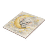 Süße Elefantenmond-Kinderzimmer-Kunst Fliese (Seite)