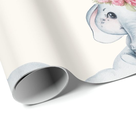 Süsse Elephant Geschenkpapier (Rolleneckpunkt)