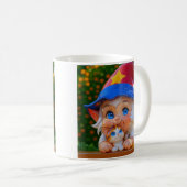 Süße Elf Katzen Kaffeetasse (VorderseiteRechts)
