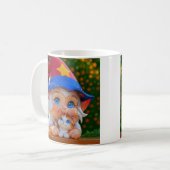 Süße Elf Katzen Kaffeetasse (Vorderseite Links)