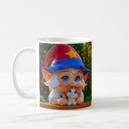 Süße Elf Katzen Kaffeetasse