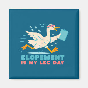 Süße Elopement Beintag Gym Puns Magnet
