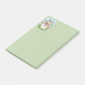 Süße Engel mit Kreuz und Blumen Post-it Klebezettel (angewinkelt)