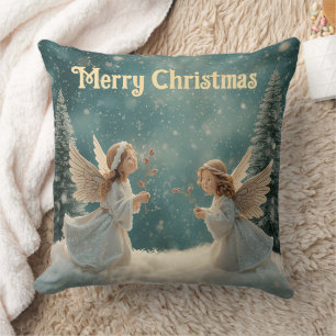 Süße Engel Weihnachts-Wurfkissen Kissen