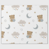 Süße Engelkatzen & Wolken (1) Geschenkpapier (Flach)