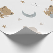 Süße Engelkatzen & Wolken (1) Geschenkpapier (Ecke)