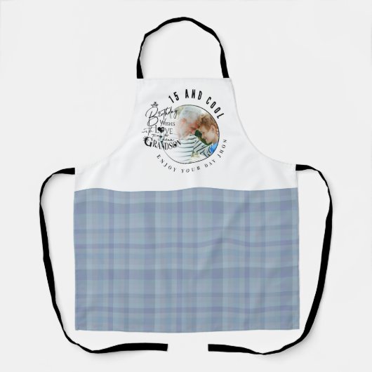 Süße Enkel-Foto-Geschenke Schürze (Vorderseite)