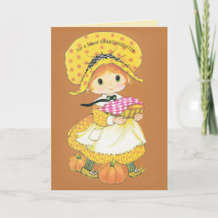 Süße Enkelin Thanksgiving Feiertagskarte