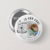 Süße Enkelsohn-Foto-Geschenke Button (Vorne & Hinten)