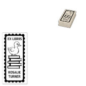 Süße Ente Ex Libris Buchzeichen Gummistempel (Stempel)