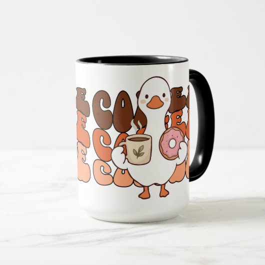 Süße Ente Kaffee oder Tee Tasse (VorderseiteRechts)