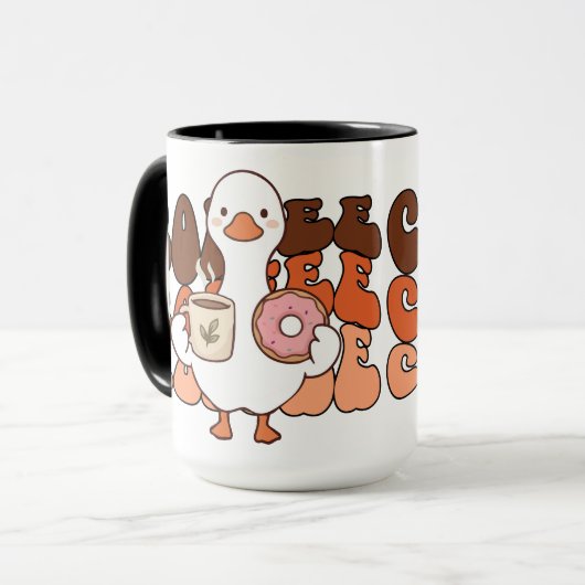 Süße Ente Kaffee oder Tee Tasse (Vorderseite Links)