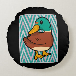 Süße Ente Rundes Kissen