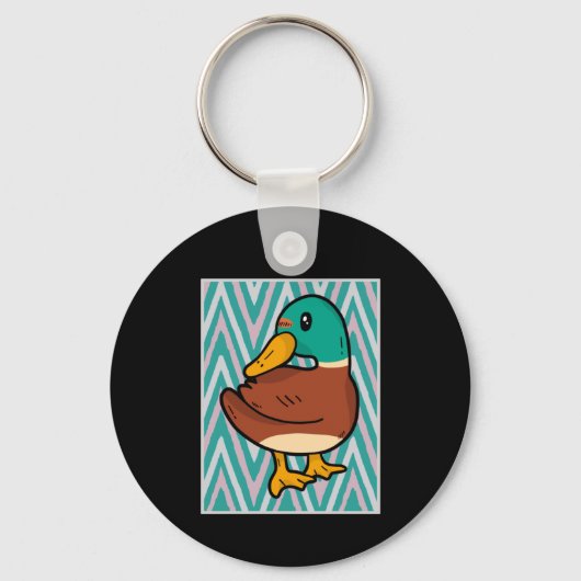 Süße Ente Schlüsselanhänger (Vorderseite)