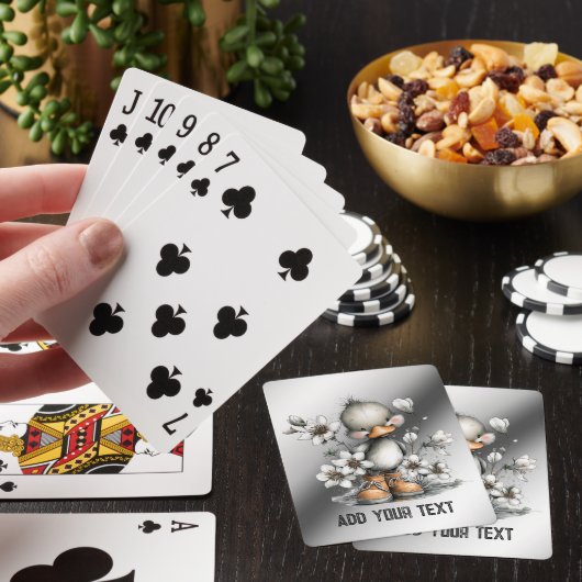 Süße Ente Spielkarten (In Situ)