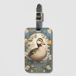 Süße Ente Vintage-Blumen Natur-Inspiriert Gepäckanhänger