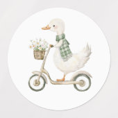 Süße Enten-Aufkleber Etiketten (Design 2)