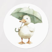 Süße Enten-Aufkleber Etiketten (Design 1)