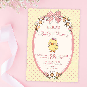 Süße Enten-Baby-Party Einladung