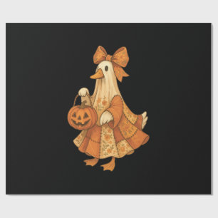 Süße Enten-Patchwork-Halloween-Party Geschenkpapier