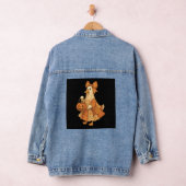 Süße Enten-Patchwork-Halloween-Party Jeansjacke (Hangar)