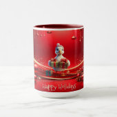 Süße Enten-Weihnachts-Feiertags-Tasse Tasse (Zentrum)