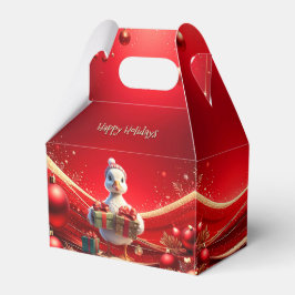 Süße Enten-Weihnachts-Geschenkbox Geschenkschachtel